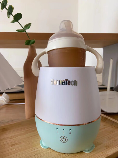 Hometech宏泰科摇奶器电动冲奶神器智能全自动免手搓充电外带调奶器45~50°恒温婴儿暖奶器清新图文爆料分析,使用感受大揭秘！