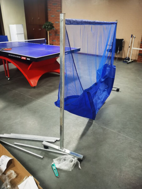 球网落地式悠有型集集球器球架接球移动式你好！能否提供网布，自己做好了乒乓球集数网架子？