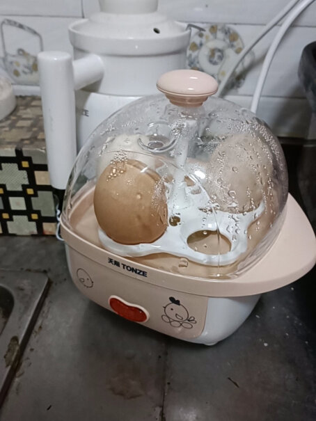 天际TONZE煮蛋器蒸蛋器鸡蛋羹蒸鸡蛋器蒸蛋机蒸饺子蒸馒头蛋好了是自动跳吗？还是要我自己计算着时间？