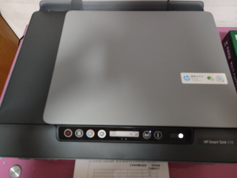 惠普518连供无线打印一体机三合一彩色打印复印扫描家庭打印商用办公内置墨仓单页成本1分钱可以连接电脑吗？