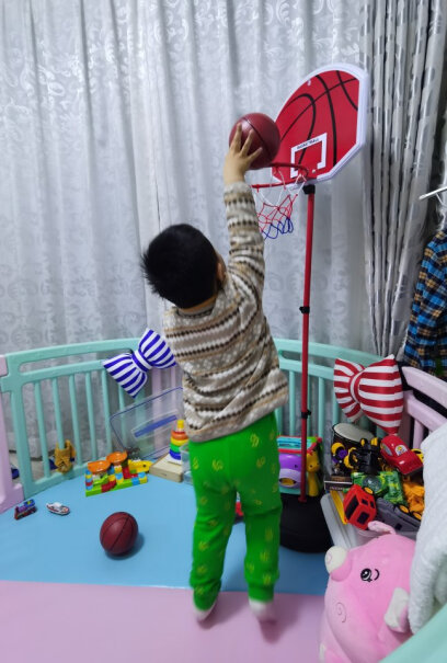 儿童玩具球纽奇儿童玩具篮球架使用体验,评测怎么样！