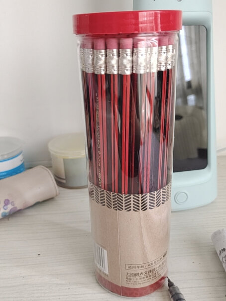 笔类晨光M&G文具2B六角木杆铅笔经典红黑抽条铅笔评测不看后悔,真实测评质量优劣！