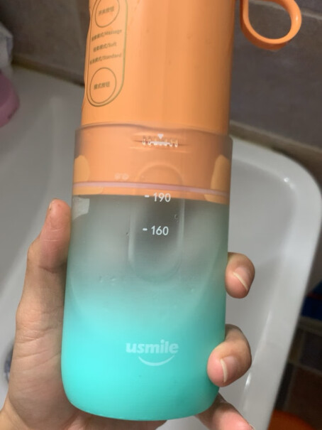 usmile密浪冲牙器烟渍能洗掉吗？