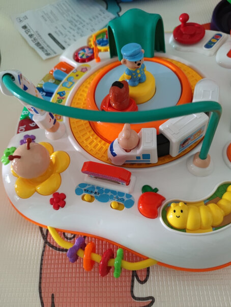 谷雨游戏桌多功能双语学习桌婴儿玩具男孩女孩早教机新生儿童3-6岁宝宝礼物谷雨游戏桌多大的宝宝能玩？