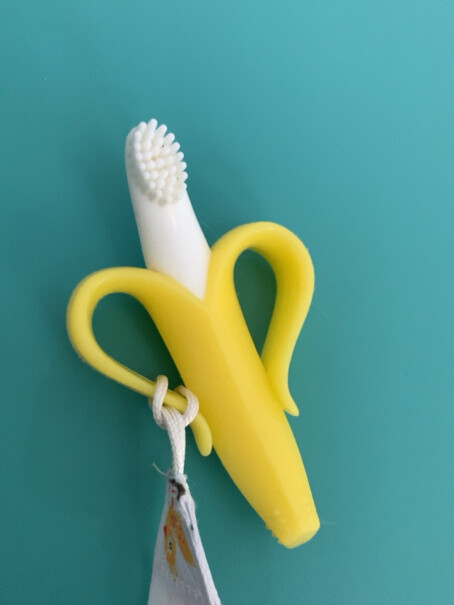 香蕉宝宝婴儿牙胶硅胶牙刷5个月大的小孩能用吗？