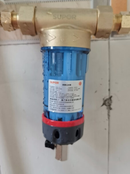 苏泊尔家用前置过滤器管道过滤请问会不会影响入户的水压？