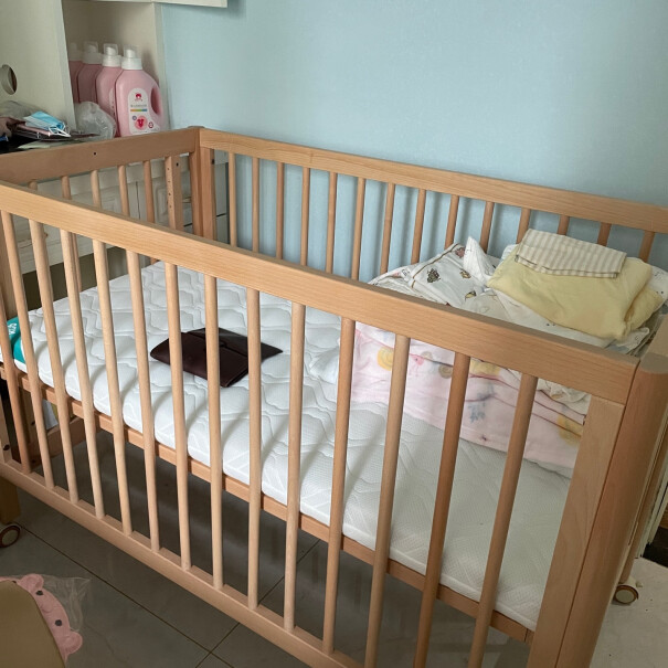 婴儿床蒂爱婴儿床山毛榉宝宝床拼接大床可移动多功能新生儿床边床评测哪款质量更好,质量怎么样值不值得买？