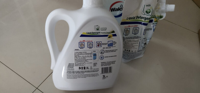威露士抗菌有氧洗衣液套装12.04斤除菌除螨杀菌率达99%机洗手洗谁知道松木香的味好闻吗？