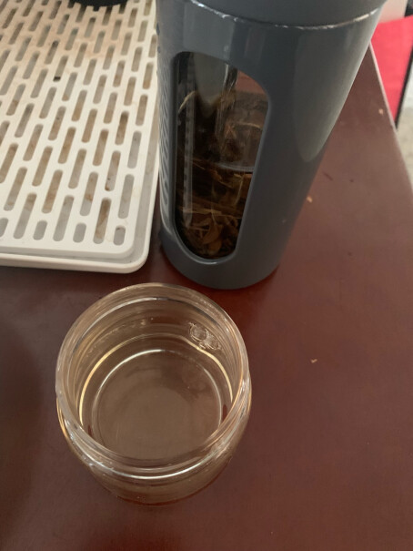 富光泡茶师系列双层透明茶水分离塑玻杯高度多少厘米？