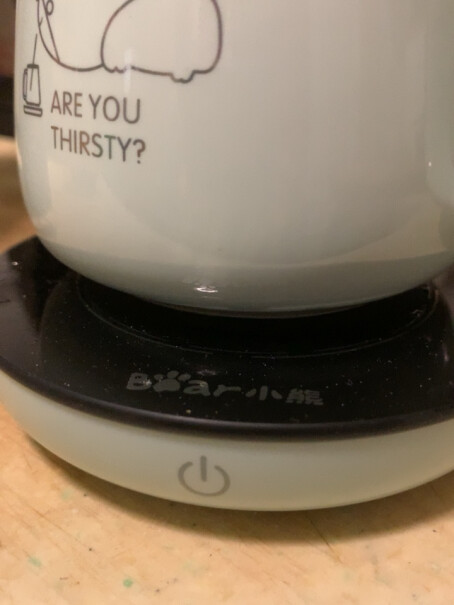 小熊陶瓷杯保温杯垫电热杯垫水杯恒温加热器我的热奶 咋需要1个半小时 也不太热？
