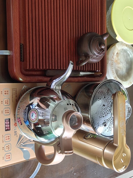 金灶全自动上水电热水壶保温烧水壶茶具一体泡茶专用电茶炉我家装了净水机，2分管内水一定压力，些款适用吗。