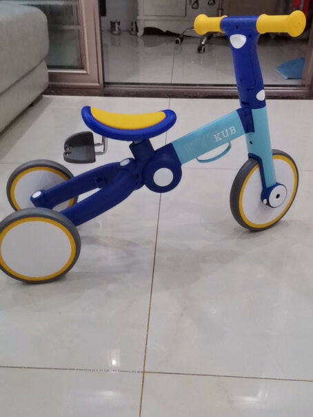 三轮车可优比儿童三轮车脚踏车宝宝童车1-6岁多功能便携多用车动感蓝冰箱评测质量怎么样！入手评测到底要不要买！