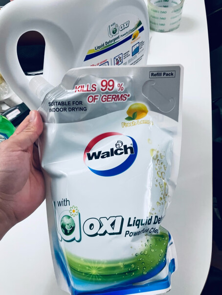 威露士抗菌有氧洗衣液套装12.04斤除菌除螨杀菌率达99%机洗手洗柠檬味的好闻还是原味的好？