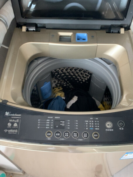 小天鹅8公斤变频波轮洗衣机全自动甩干好吗。内桶没有空。请问怎么甩干？