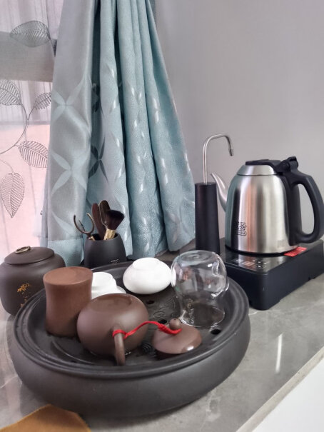 电热水壶功夫茶吉谷控温恒温烧水半自动茶具我有个以前的茶台，换成吉谷壶还能用吗？