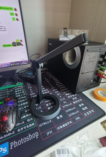 飞利浦电脑麦克风SHM1000玩游戏麦克风放桌子上开语音队友有没有反应键盘声太大的？