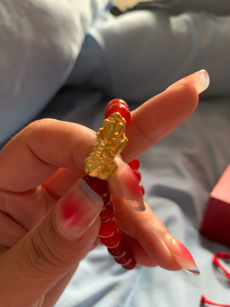 黄金手链-脚链老庙黄金铜钱貔貅手链3D足金999硬金礼物性能评测,内幕透露。