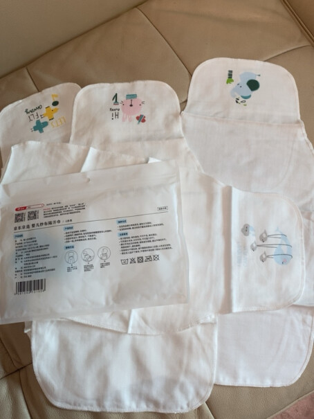 京东（JINGDONG）吸汗巾-垫背巾京东京造婴儿纱布隔汗巾4条装评测性价比高吗,只选对的不选贵的？