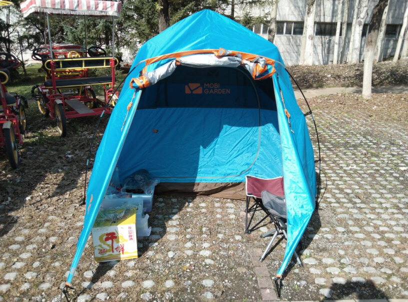牧高笛家庭用大空间全自动野露营3-4人速开搭建双层帐篷请问防晒吗？