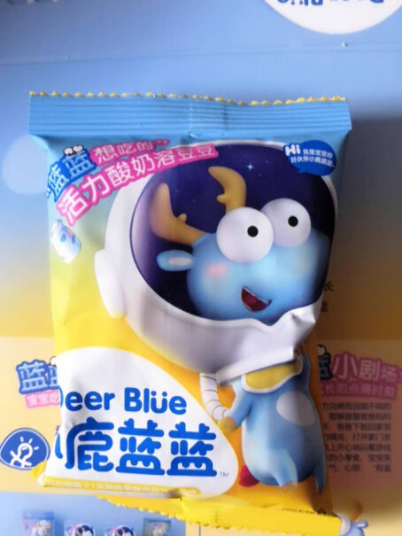 小鹿蓝蓝_水果酸奶溶豆香蕉牛奶味儿童零食溶溶豆易吞咽7个月的宝宝可以吃嘛？