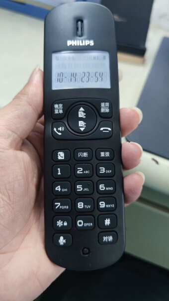 飞利浦无绳电话机无线座机中文还是英文？