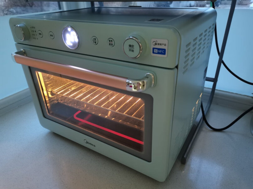 美的初见电子式家用多功能电烤箱35L智能家电谁能帮忙量量内部尺寸？