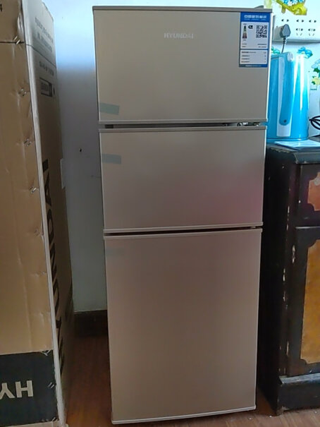 韩国现代迷你冰箱小冰箱小型电冰箱双门家用宿舍冷冻冷藏节能会不会很吵，冻蔬菜还有肉怎么样，有没有用的比较久的，现在用的怎么样了？