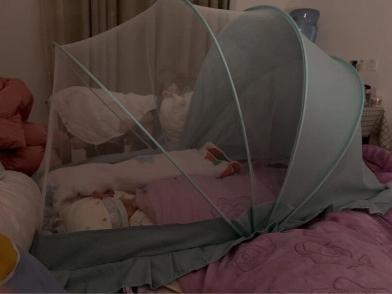 婴童凉席-蚊帐碧芙婴儿蚊帐罩婴儿床上全罩式宝宝防蚊罩可折叠易收纳便携蒙古包来看看买家说法,评测结果不看后悔？