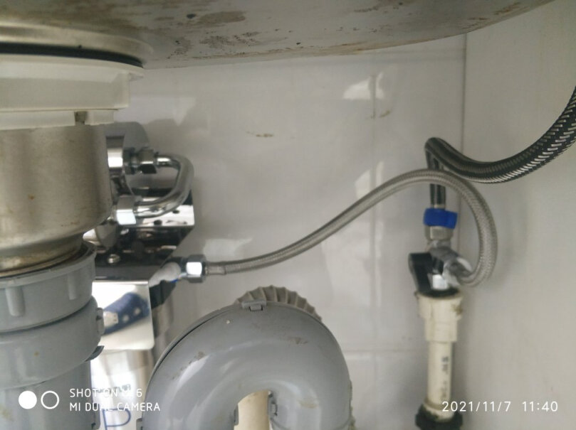 九阳厨房超滤净水器家用直饮不锈钢厨下净水机带水龙头复位键在哪呢？
