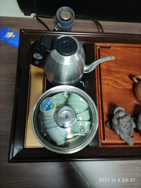 金灶全自动上水电热水壶保温烧水壶茶具一体泡茶专用电茶炉这个是长*宽多少的？