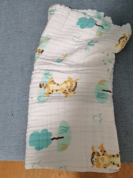 迪士尼宝宝6层纯棉婴儿纱布浴巾夏天可以用吗？