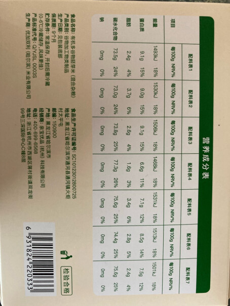 QINBAOBAO亲宝宝胚芽米多谷物粥210克质量好吗？网友评测报告。