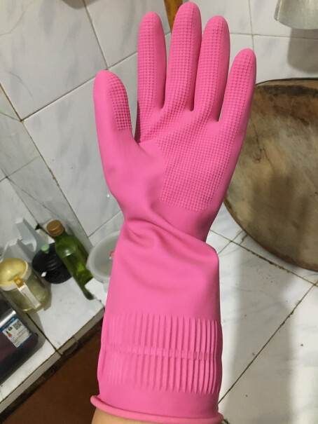 手套-鞋套-围裙克林莱越南进口清洁手套橡胶手套使用情况,评价质量实话实说？