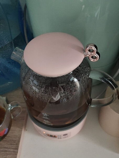 美的养生壶煮茶器煮茶壶电水壶迷你养生杯养生壶内盖部分是什么材质？有胶圈吗？