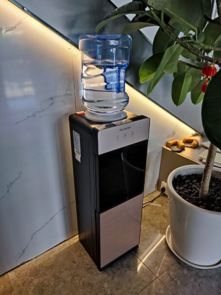 美菱饮水机立式家用办公双开门柜式温请问热水出来是沸腾水吗？