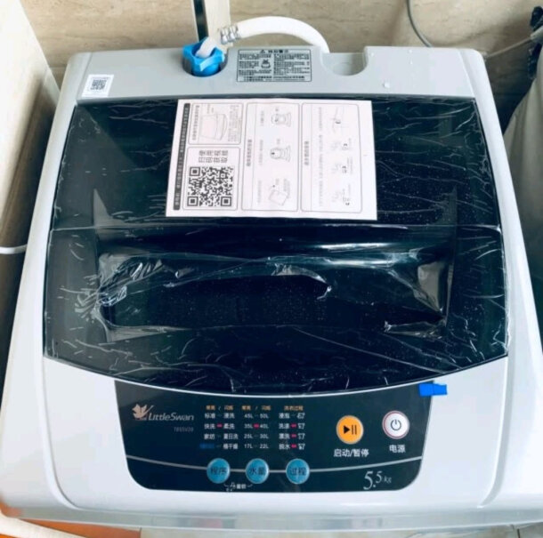 小天鹅5.5公斤波轮洗衣机全自动请问放洗衣粉的凹槽在哪里？