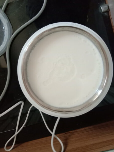小熊酸奶机家用全自动酸奶发酵菌不锈钢内胆SNJ-C10H1漂亮姐姐们为什么我的酸奶很清味道感觉纯牛奶味很重啊我步骤是先加牛奶菌粉搅拌最后加糖八小时后取出来的？