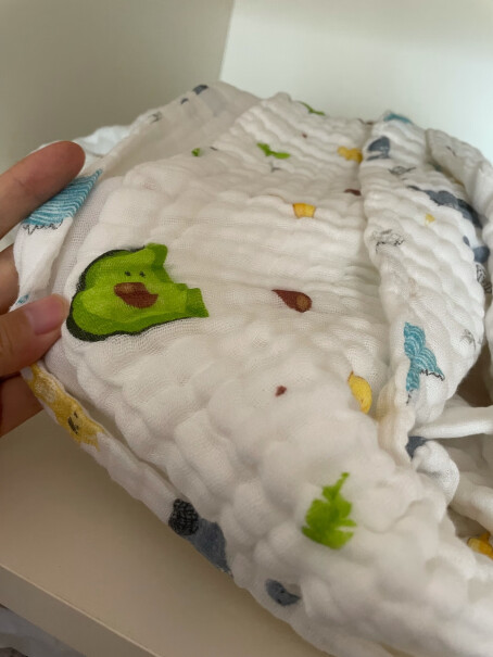 婧麒纱布婴儿浴巾 牛油果 105*105cm使用体验怎么样？图文评测爆料分析！