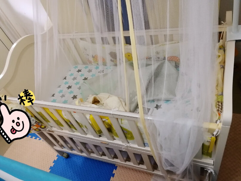 婴儿床友贝欧式多功能实木婴儿床拼接大床可改儿童床加长雪橇式性能评测,评测结果不看后悔？