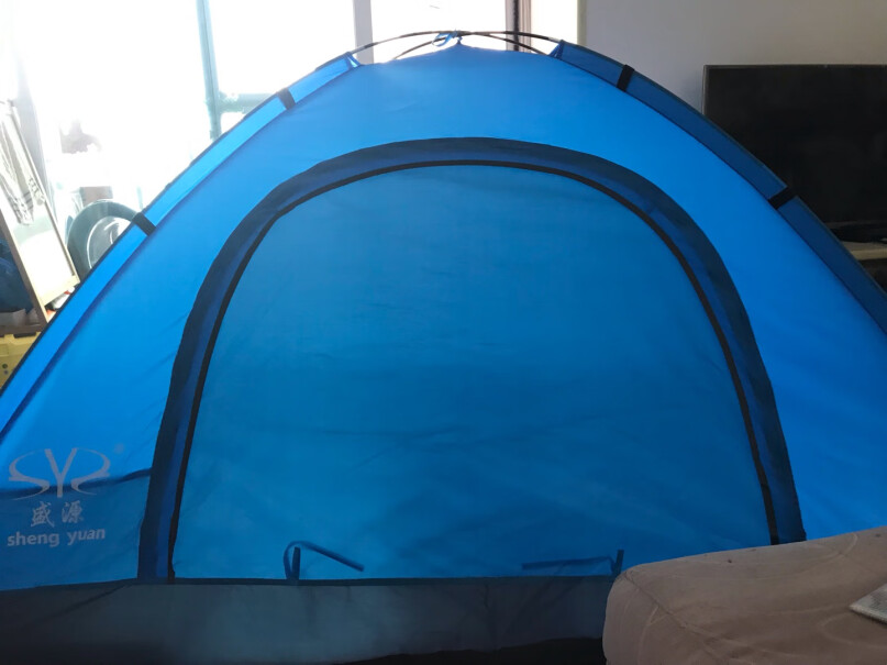 帐篷-垫子盛源2人单层迷彩帐篷户外休闲帐篷纱门纱窗使用两个月反馈！评测不看后悔？