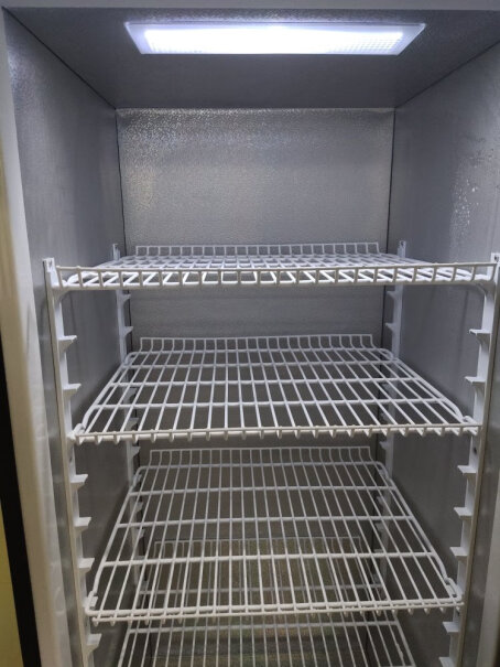 星星288升冷藏展示柜立式商用冰箱保鲜饮料冷柜你们买的最下一层有没有水？