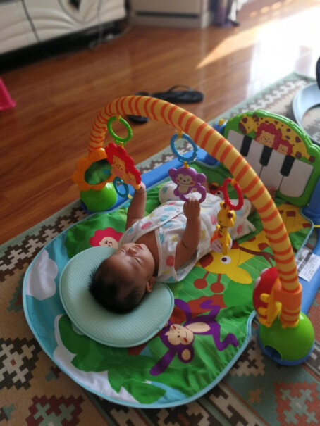 婴儿健身架澳贝健身架玩具婴儿0-1岁宝宝脚踏钢琴带音乐摇铃新生儿童奥贝曝光配置窍门防踩坑！应该注意哪些方面细节！