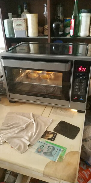 美的烤箱32L家用多功能电烤箱T4-L326F有烤过溶豆的宝妈吗？应该预热几度烤几度呢？