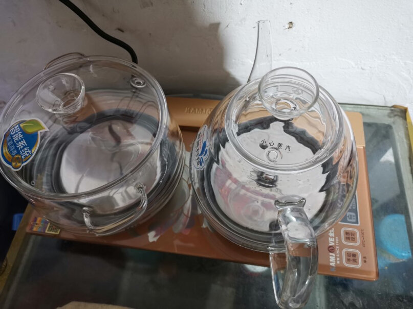 金灶颐和园版涌泉式底部全自动上水电热水壶茶具烧水壶电茶炉上水管怎连接的？