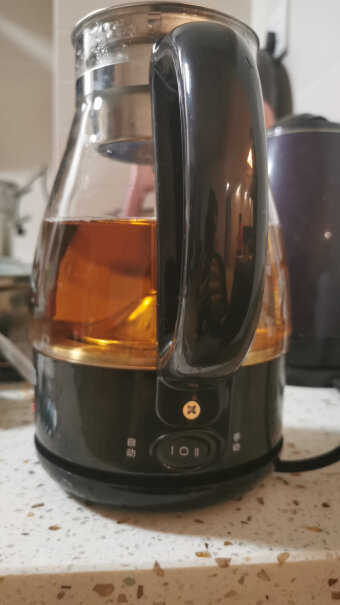 西麦煮茶器玻璃茶壶全自动蒸汽喷淋电茶壶黑茶壶壶口手能进去吗？