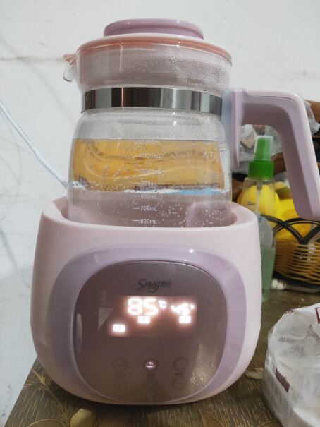 舒氏恒温调奶器1L用什么刷这个恒温器啊 烧了两次里面全是白色的茶碱？