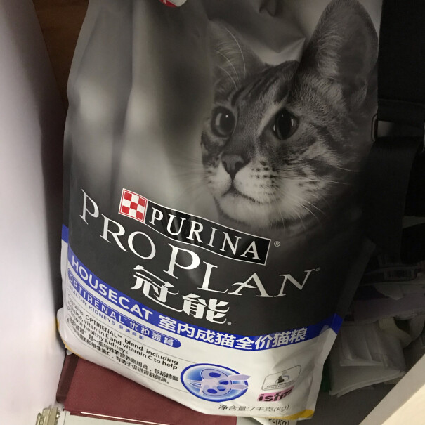 冠能猫粮成猫7kg室内猫全价猫粮7个月能吃吗？