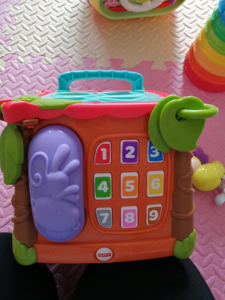 早教启智费雪Fisher-Price儿童玩具男孩女孩数字形状颜色学习早教益智玩具-探索学习六面盒CMY28质量值得入手吗,使用两个月反馈！