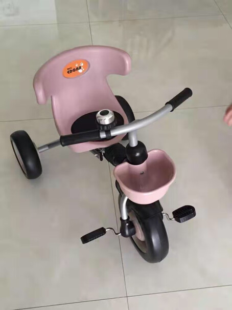 三轮车爱德格儿童三轮车可折叠脚踏车1-4岁小孩单车大家真实看法解读,优缺点测评？