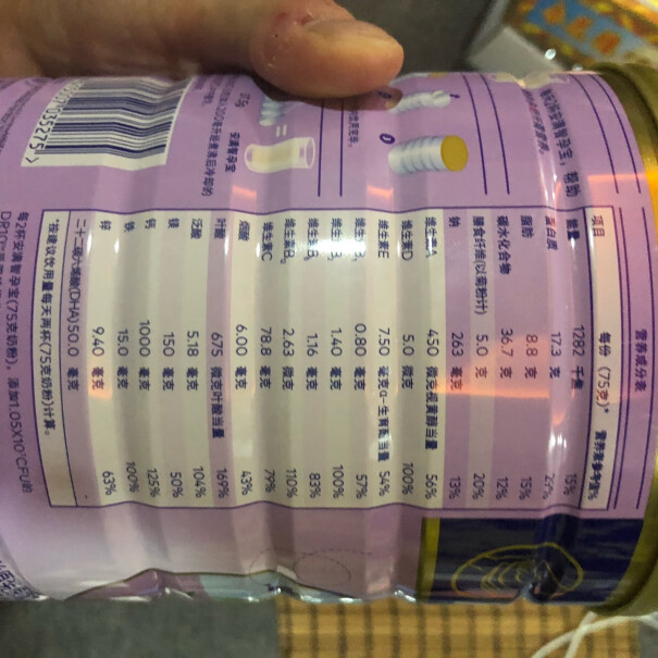 安满智孕宝孕妇配方奶粉800克罐装孕产妇孕早中晚期这个补钙吗？